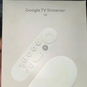 Google TV Streamer 4K Remote & Dongle -Porcelain